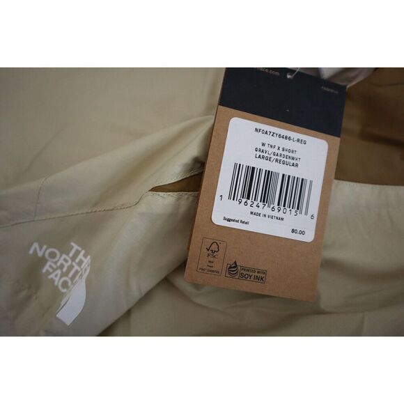 The North Face NF0A7ZY6486 Women's Sz Large Beige Relaxed Fit X Shorts - Picture 11 of 13